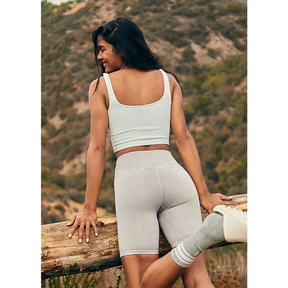 •SOLD• Free People Happiness Runs Square Neck Crop Top in Iced Mint Size XS/S - Picture 6 of 6